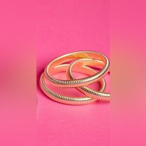 Gold shaker bracelets